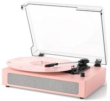 Vintage 3-Speed Bluetooth Turntable with Belt for Vinyl Record Player