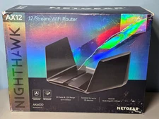 NETGEAR - Nighthawk AX6000 WiFi 6 Router  6Gbps (RAX120) 2.4 and 5 GHz 12streams