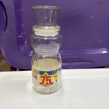 Mr. Peanut Glass Jar Vintage 1991 75th Birthday