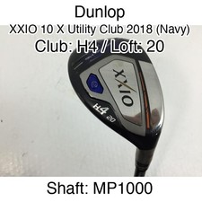 Dunlop XXIO 10 X Utility Club 2018 Navy H4 Hybrid  20 MP1000 Stiff Regular Rig