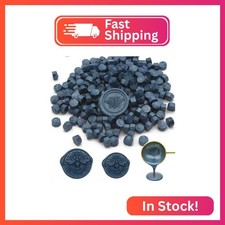 250pcs Wax Seal Beads Dark Blue, Andotopee Premium Sealing Wax Beads for Stamp S
