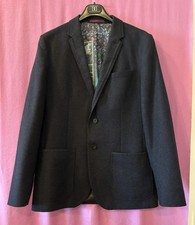 Ted Baker London Classic Black blazer With inside Print Size 3 M