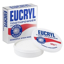 Eucryl Original Flavour Toothpowder, Tooth Whitening 50 g (Pack of 1), White 