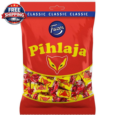 Fazer Pihlaja ''Fox Candy'' Classic Finnish Rowan Berry Marmalade Candy Bag