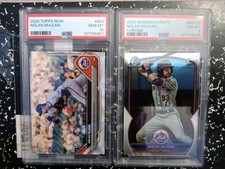 2025 Topps Now #651 Nolan McLean PSA 10 and  2023 Bowman Chrome PSA 8 (#BDC96)