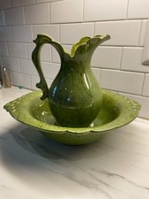 VTG Royal Haeger Ceramic Pitcher & Wash Basin...
