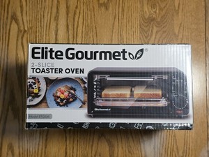 Elite Gourmet 2-Slice Toaster Oven Model ETO236 Black, New in box
