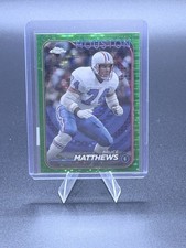 2024 Topps Chrome Bruce Matthews #190 Green SN/99