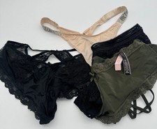 Victoria  s Secret Panty Lot 4 XL L NWT NWOT Lace Cheeky Thong Briefs Mixed Style