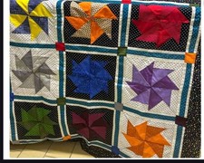 Handmade Quilted Baby Blanket/Wall Hanging 45"x45"