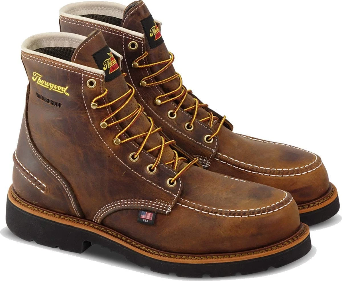Thorogood 1957 Series 6 Inch Moc Toe MAXWear90 Steel Toe Crazyhorse 11.5 W US