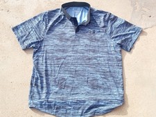 Under Armour The Iso-Chill Polo Shirt Mens XL Blue Black Casual Active Golf