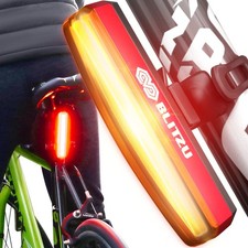 Luces traseras para bicicleta BLITZU Cyborg 200T USB-C recargables LED rojas, plateadas