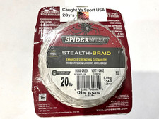 Spiderwire Stealth Braid 20 lb test 125 yards moss green NIP