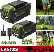 ✅ 8Ah For Greenworks 40V G-MAX 10AH Lithium Battery/Charger 29472 29462 29252