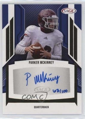 2024 SAGE HIT Low Series Gold 63/100 Parker McKinney #A-PM Auto 0nr3