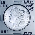 1921 D BU GEM MORGAN SILVER DOLLAR UNC MS+++ U.S. MINT RARE COIN 8358