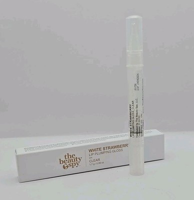 The Beauty Spy White Strawberry Lip Plumping Gloss .6oz