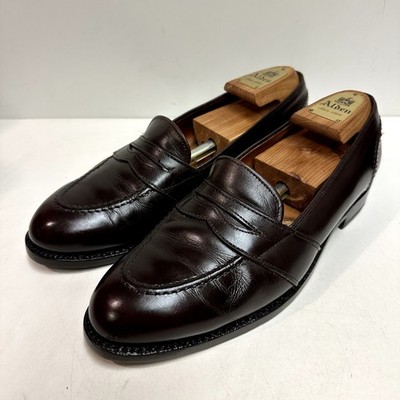 U27007 FULL RESOLE Alden 683 Full Strap Penny Loafer Brown Burgundy Calf G2U