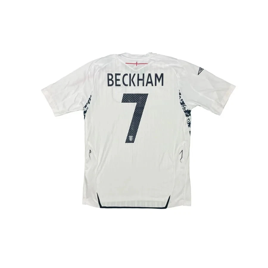 Maillot football vintage Angleterre domicile #7 Beckham saison 2007-2008 - Photo 2/4