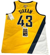 Pascal Siakam Signed Autographed Indiana Pacers Jersey Finals Patch JSA COA
