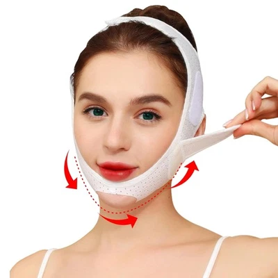Doppelkinn-Reduzierer Gesichtsband Hypoallergen Anti Altern Tragbar - Bild 1 von 4