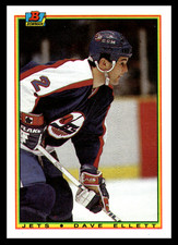 1990-91 Topps Bowman Dave Ellett #132 Winnipeg Jets NHL Hockey Base Set