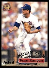 Nolan Ryan 1996 Pacific Advil Nolan Ryan #4 Texas Rangers FREE SHIP AutographDen