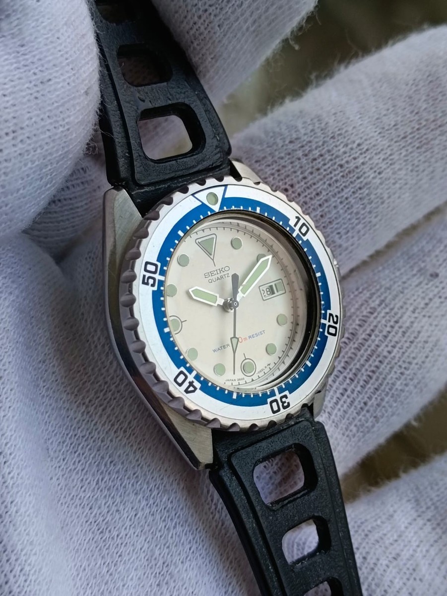 Vintage Seiko 2625-0170 Diver 150M Quartz White Dial Japan Vintage Seiko 2625-0170 Diver 150M Quartz White Dial Japan