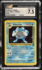 CGC 7.5 Poliwrath 15/130 Base Set 2 Holo Pokemon Card