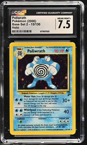 Poliwrath graded CGC 7.5 for sale on eBay