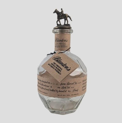 Blantons The Original SIngle Barrel Bourbon Whiskey Empty Bottle