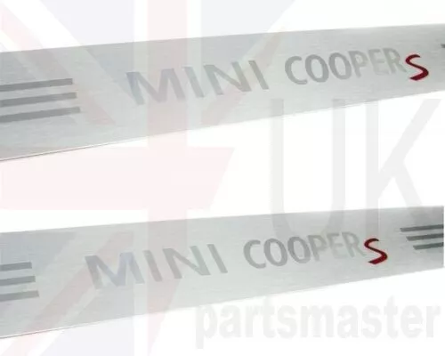 MINI R52 R53 R56 GENUINE MINI COOPER S DOOR SILL ENTRY STRIP 2PCS
