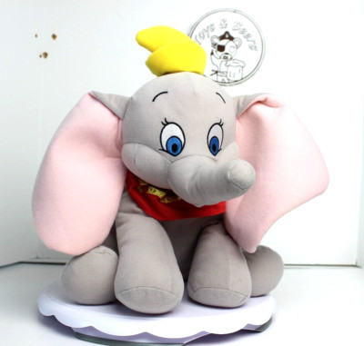 Disney Parks Dumbo Plush 14'' Large Sitting Elephant Stuffed Animal Toy Large Ear