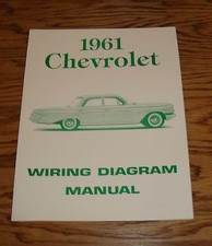 1961 Chevrolet Passenger Car Wiring Diagram Manual 61 Chevy