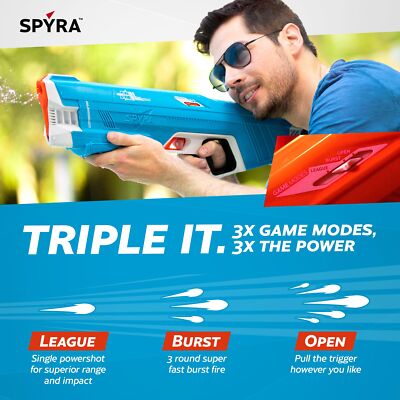Buy Spyra High-tech electric water gun SPYRA SpyraThree Blue From JPN