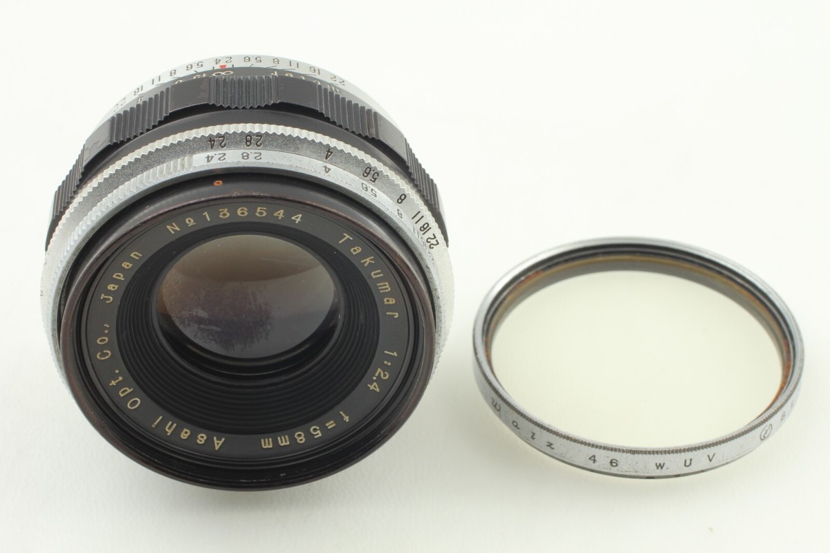 Rare !!【 Exc+5 】 Pentax Takumar 58mm f2.4 MF Lens For M42 Rare !!【 Exc+5 】 Pentax Takumar 58mm f2.4 MF Lens For M42