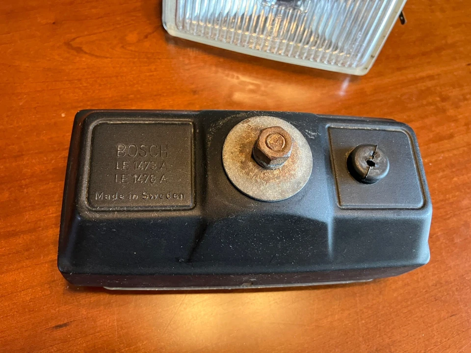 Jaguar XJS, XJ6 Serie 3. Lámpara de conducción halógena Bosch de vidrio con lámpara adicional Foto 2 de 4