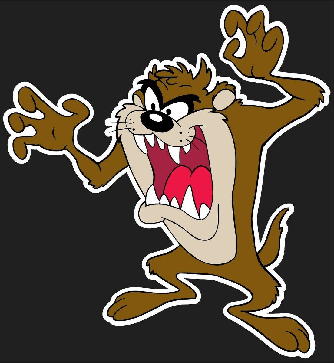 TASMANIAN DEVIL TAZ LOONEY TUNES DECAL STICKER TRUCK VEHICLE TASMANIAN DEVIL TAZ LOONEY TUNES DECAL STICKER TRUCK VEHICLE