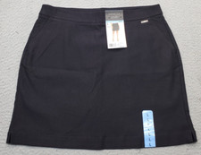 Rafaella Golf Performance Skort Women Large Black Functional Pocket Slit Pull On