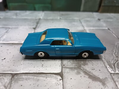 Vintage AURORA CIGAR BOX BLUE MERCURY COUGAR #6116 RUBBER TIRES