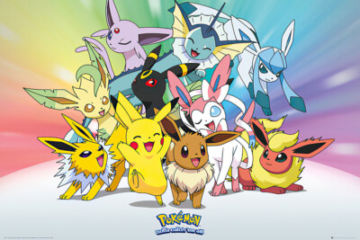 Pokemon TV Show Gaming Poster (Pikachu Friends) (Size: 24