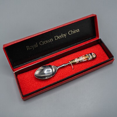 Royal Crown Derby Traditional Imari Sugar Spoon Box 5 1/2'' - FREE USA SHIP