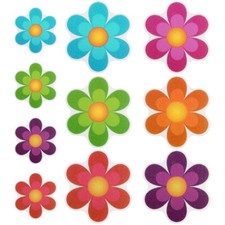 10PCS Colorful Flower Anti-Slip Self-adhesive Sticker Decals for Bath Tub
