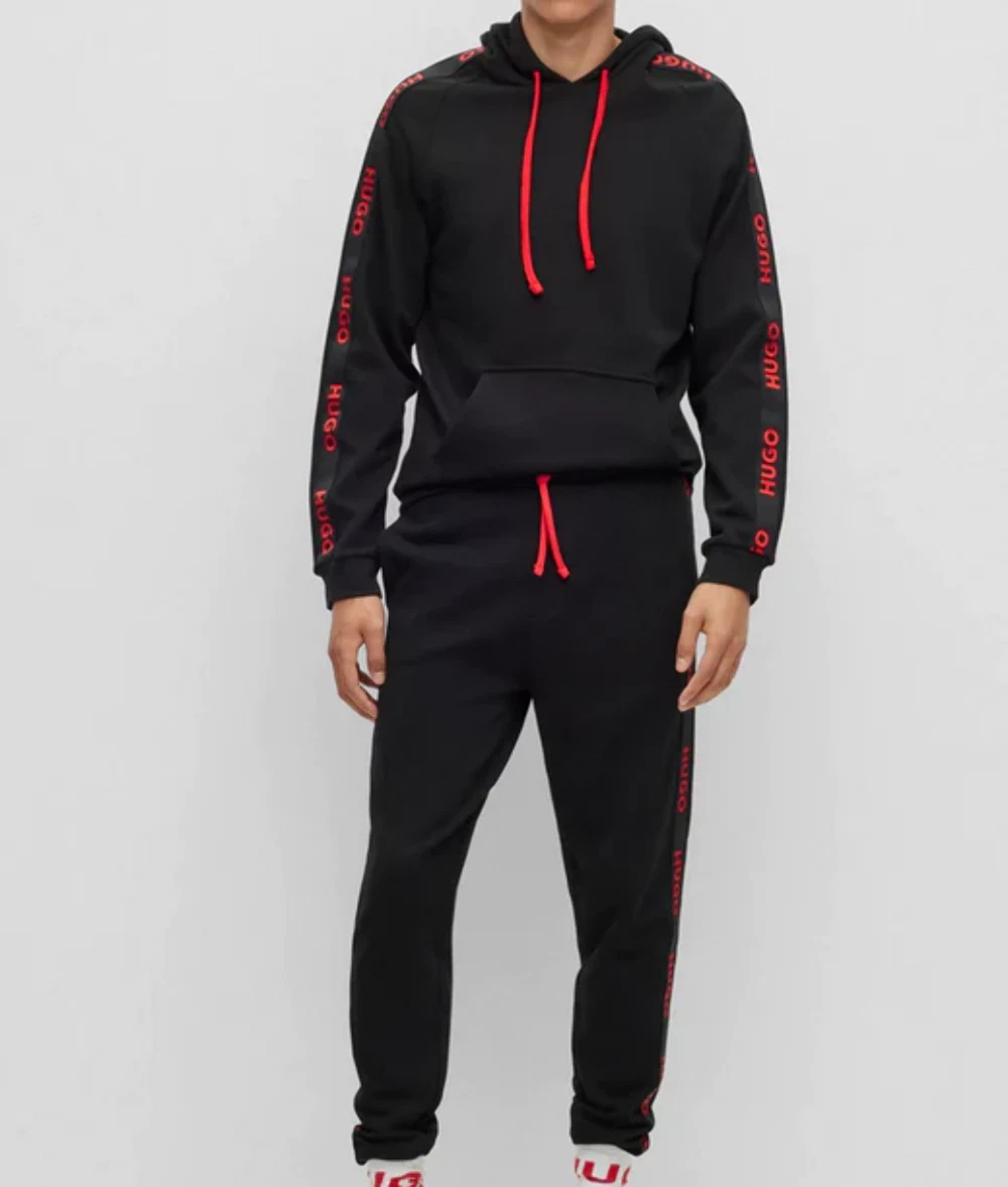 Hugo boss red and top black tracksuit
