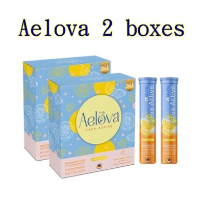 x2 Aelova Lava Active Effervescent Weight Control, Slimming  Burn Fat, Tablets