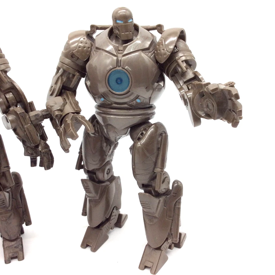 Lote de 2 figuras de acción Iron Man de la película Iron Monger de Marvel - variante azul y roja Foto 4 de 4