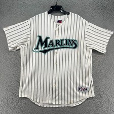 Vintage Florida Marlins Mens Extra Large Dontrelle Willis Majestic MLB Baseball