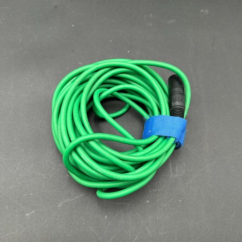 3-Pin XLR Male to XLR Female Green Extension Audio Speaker Cable 26FT