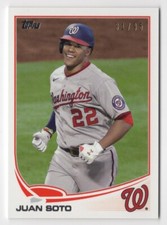 Juan Soto 2021 Topps Transcendent Through The Years VIP Party Card 2013 /95
